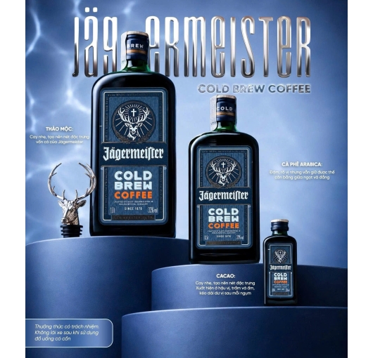 Jagermeister Cold Brew Coffee – Rượu Thảo Mộc Kết Hợp Cà Phê Arabica