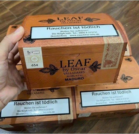 CIGAR - XÌ GÀ LEAF BY OSCAR HỘP GỖ
