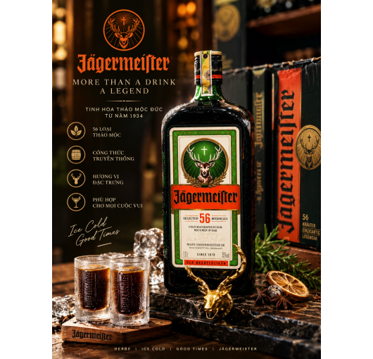 Rượu Jagermeister – Hương Vị Thảo Mộc Đặc Trưng Từ Đức